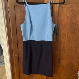 Elegant Blue and Navy Women's Dress